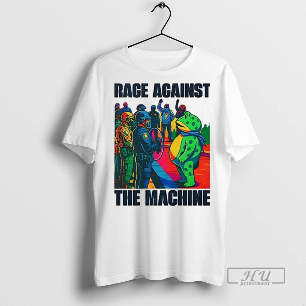 Officials Trending Portland Frog Anti Ice Rage Against The Machine Graphic Tee Shirt Sweatshirt Hoodies