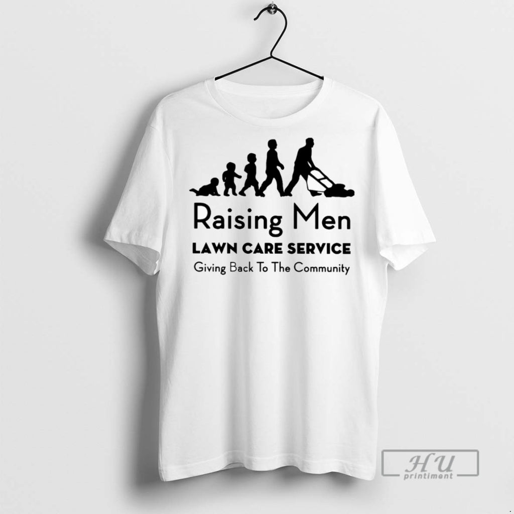 Officials Trending Raising Men Lawn Care Service Giving Back To The Community T Shirt