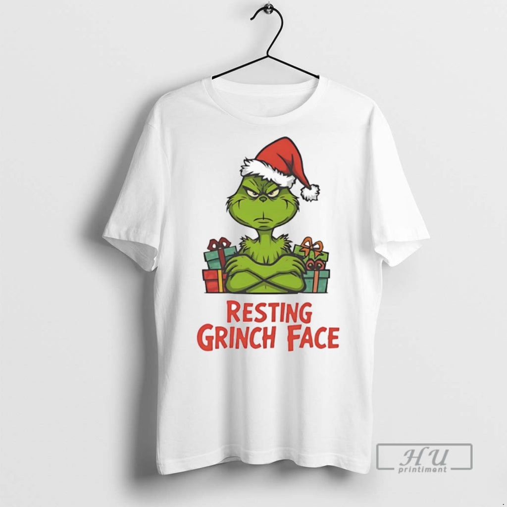 Officials Trending Resting Grinch Face T Shirt Sweatshirt Hoodies