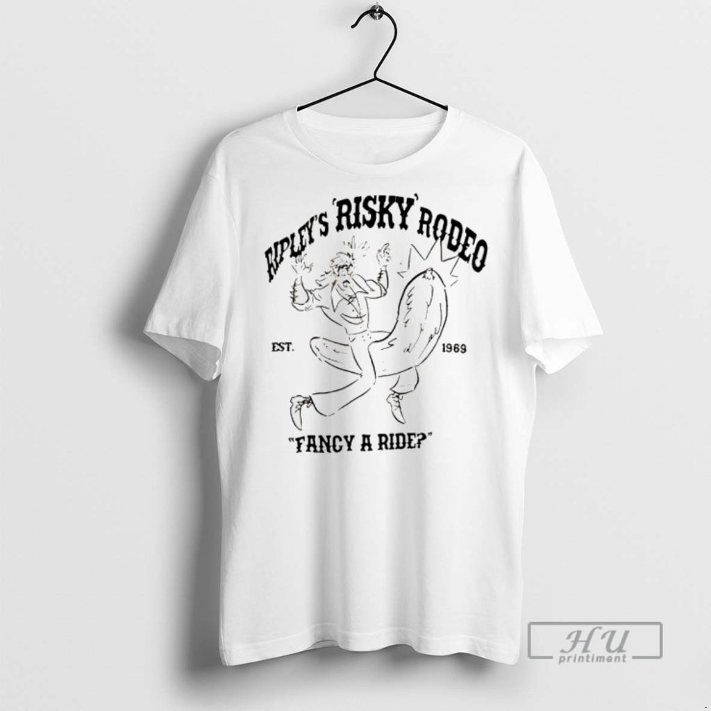 Officials Trending Ripleys Risky Rodeo Fancy A Ride 1969 T Shirt