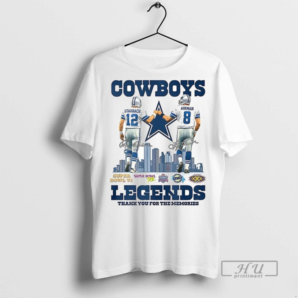 Officials Trending Roger Staubach And Troy Aikman Dallas Cowboys Legends Thank You For The Memories