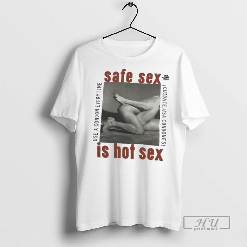 Officials Trending Safe Sex Is Hot Sex 1990 Steven Meisel Aids Activism T Shirt