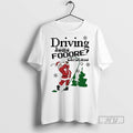 Officials Trending Santa Golf Driving Home For Christmas Graphic Tee Shirt Sweatshirt Hoodies