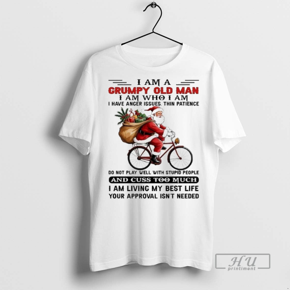 Officials Trending Santa Riding Bike I Am A Grumpy Old Man I Am Who