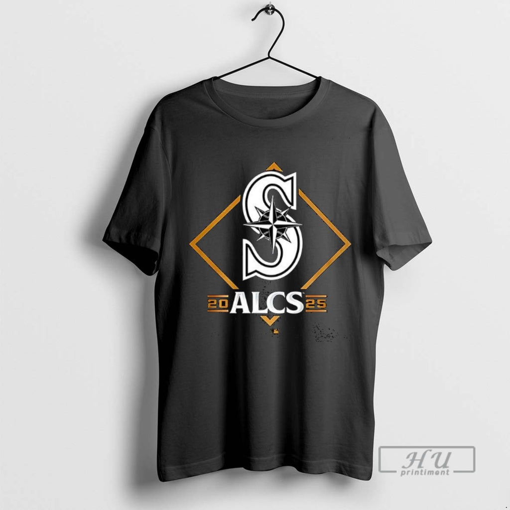Officials Trending Seattle Mariners Alcs 2025 Logo Graphic Tee Shirt Sweatshirt Hoodies