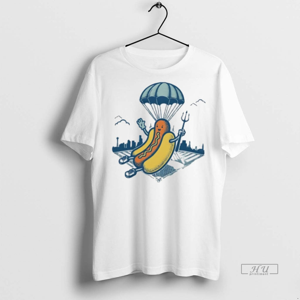 Officials Trending Seattle Mariners Hot Dogs From Heaven Funny T Shirt Sweater