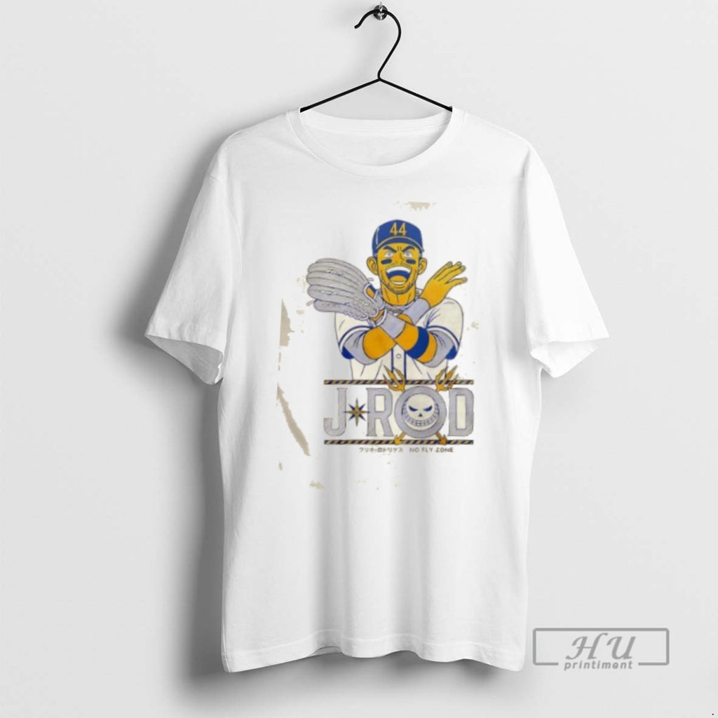 Officials Trending Seattle Mariners J Rod No Fly Zone 2 Sided T Shirt