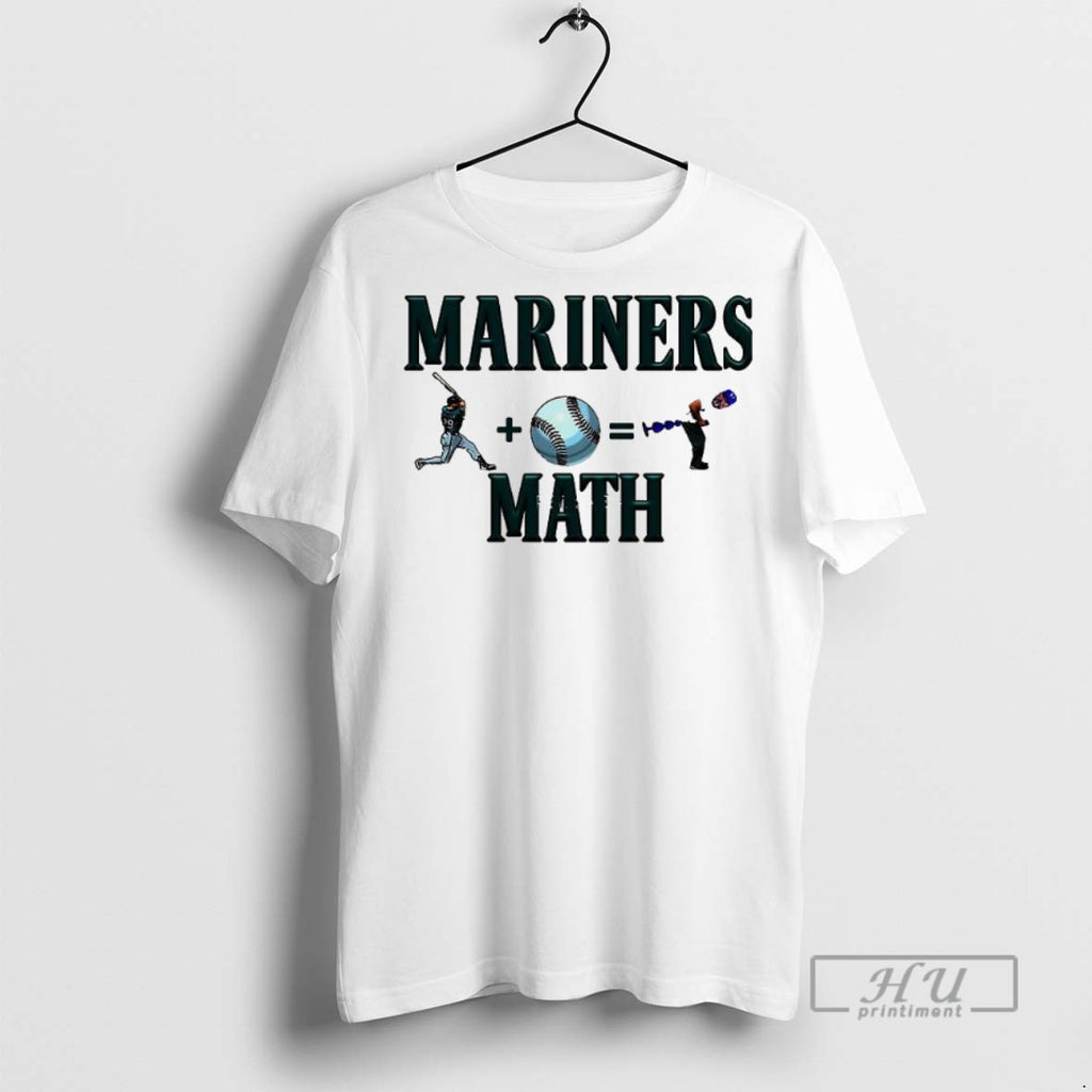 Officials Trending Seattle Mariners Math Meme Graphic Tee Shirt Sweatshirt Hoodies