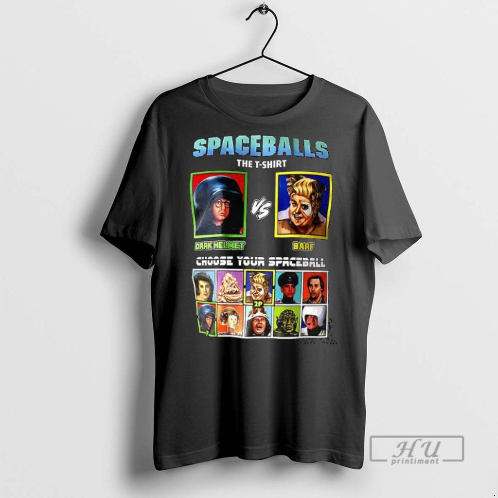 Officials Trending Spaceballs Dark Helmet Vs Barf Graphic Tee Shirt Sweatshirt Hoodies