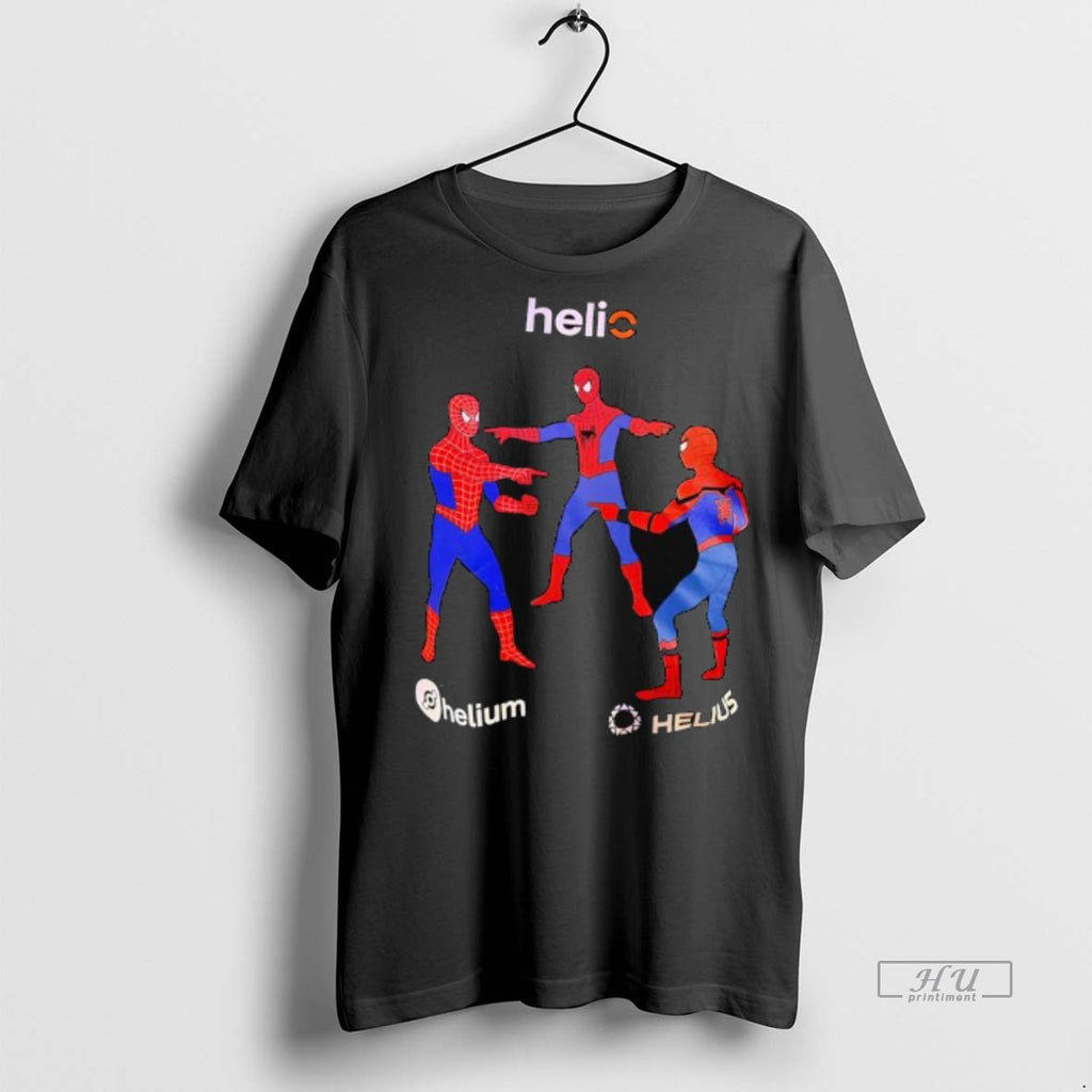 Officials Trending Spiderman Multiple X Heli X Helium X Helius Logo Tee Shirt Sweater