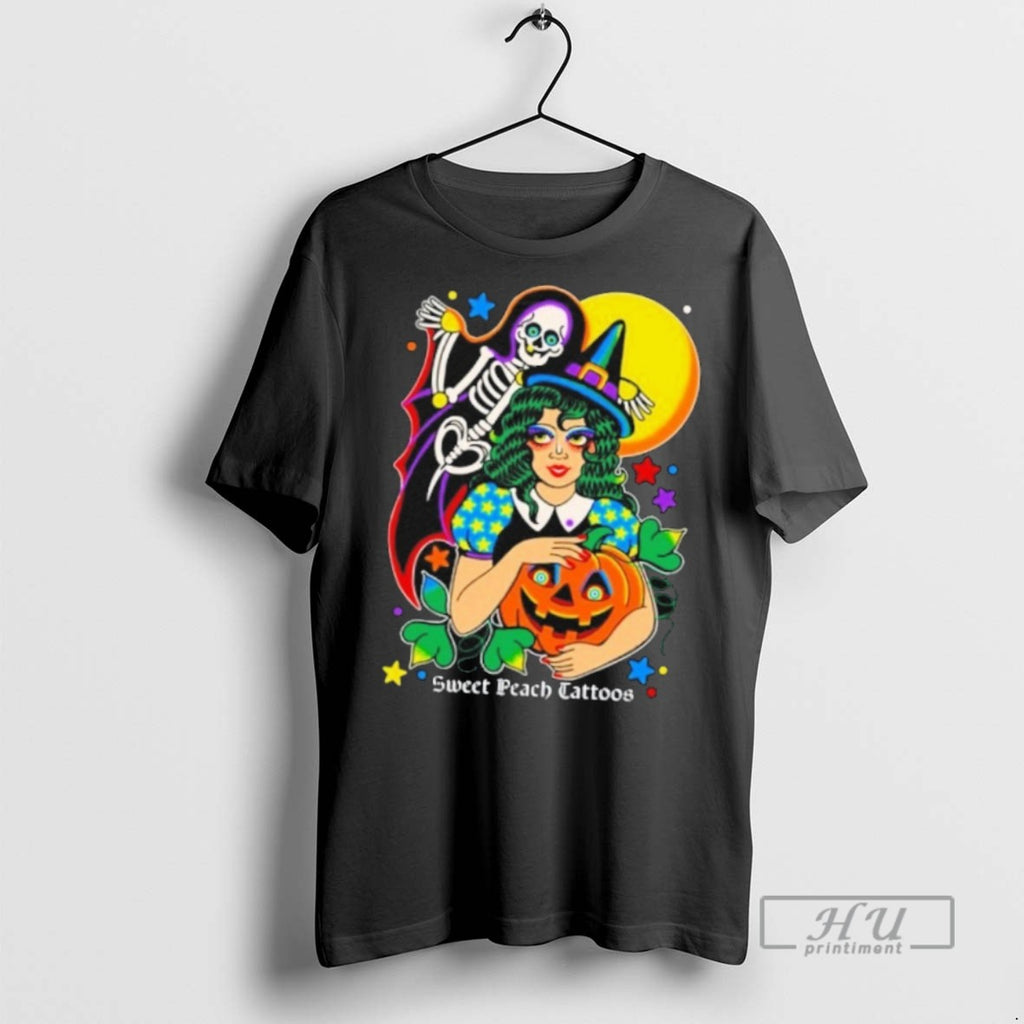 Officials Trending Sweet Peach Parfait Halloween T Shirt