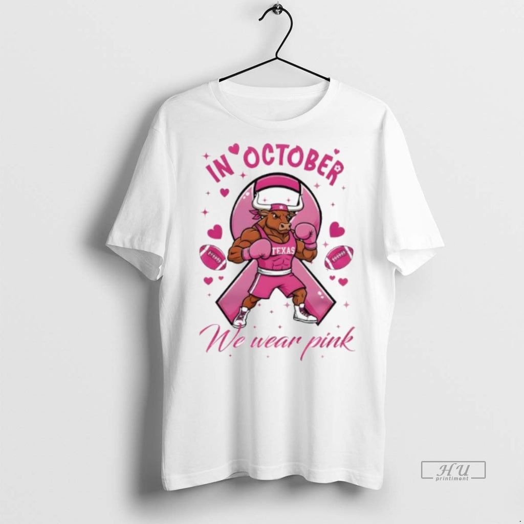 Officials Trending Texas Longhorns Breast Cancer Awareness Month We Wear Pink In October Tackle Cancer