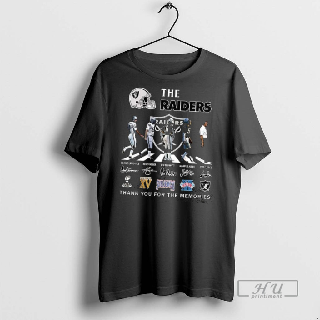 Officials Trending The Raiders Legend Thank You For The Memories Signature T Shirt