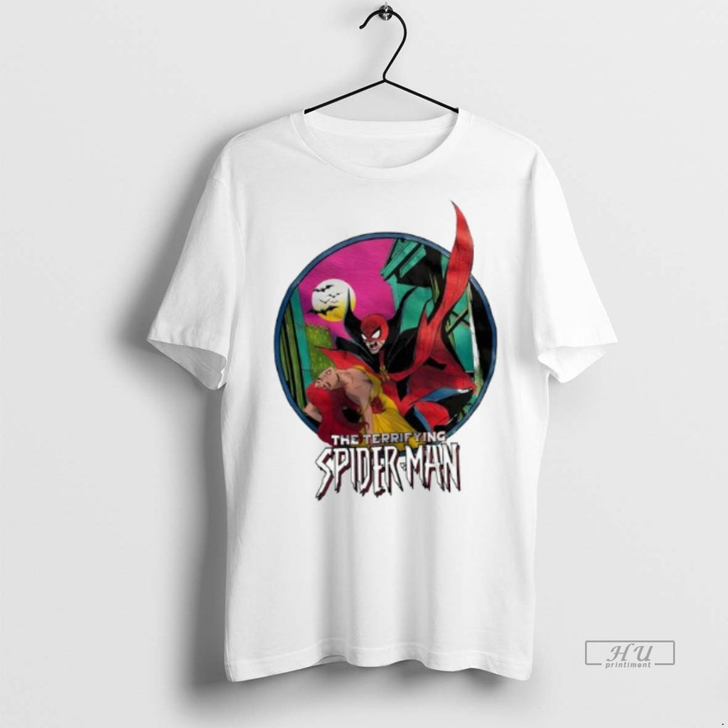 Officials Trending The Terrifying Spiderman Graphic Comic Tee Shirt Sweater