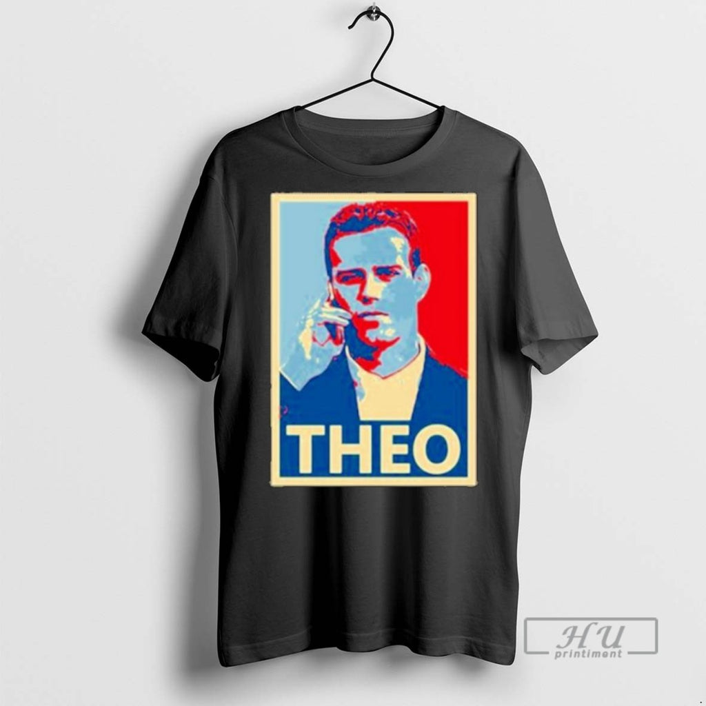 Officials Trending Theo Epstein In Action Signed By Artist Print Ornaments Tee Shirt