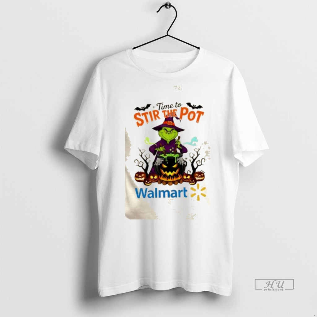 Officials Trending Time To Stir The Pot Walmart X Grinch Happy Halloween Tee Shirt Sweater