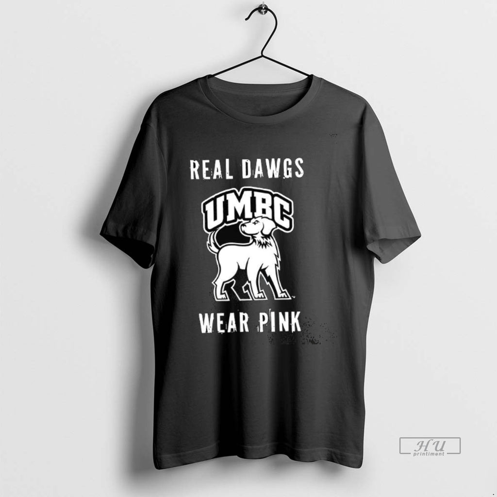 Officials Trending Umbc Real Dawgs Wear Pink Tee Shirt Sweater