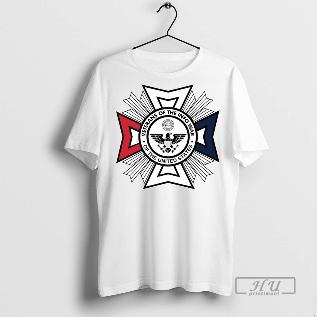Officials Trending Us Veteran Of The Infowar Graphic Tee Shirt Sweatshirt Hoodies