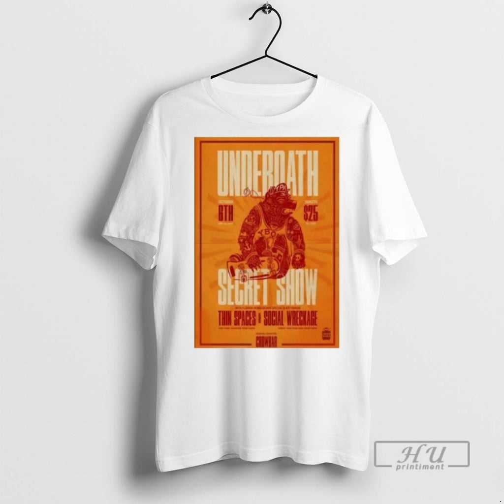 Officials Trending Underoath Oct 6 2025 Secret Show Tee Shirt