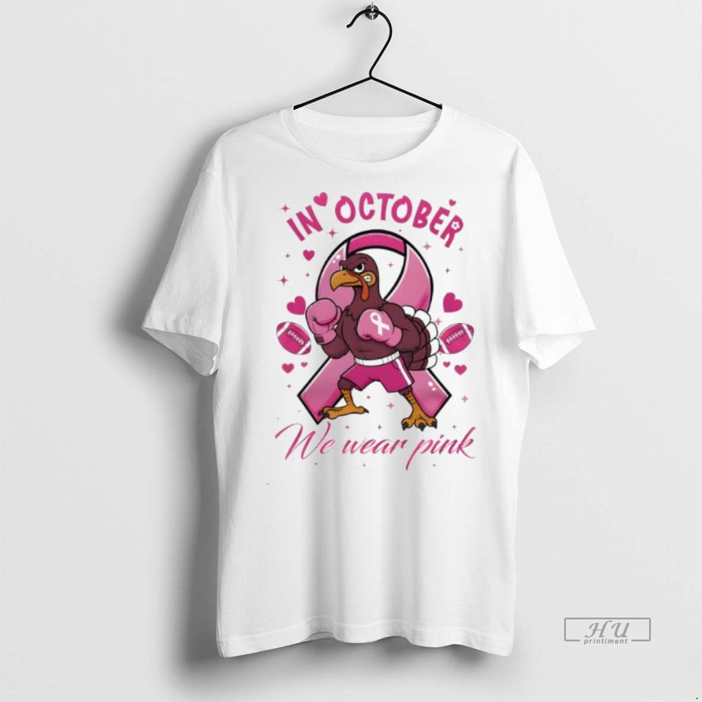 Officials Trending Virginia Tech Hokies Tackle Cancer Win Together In October We Wear Pink Tee