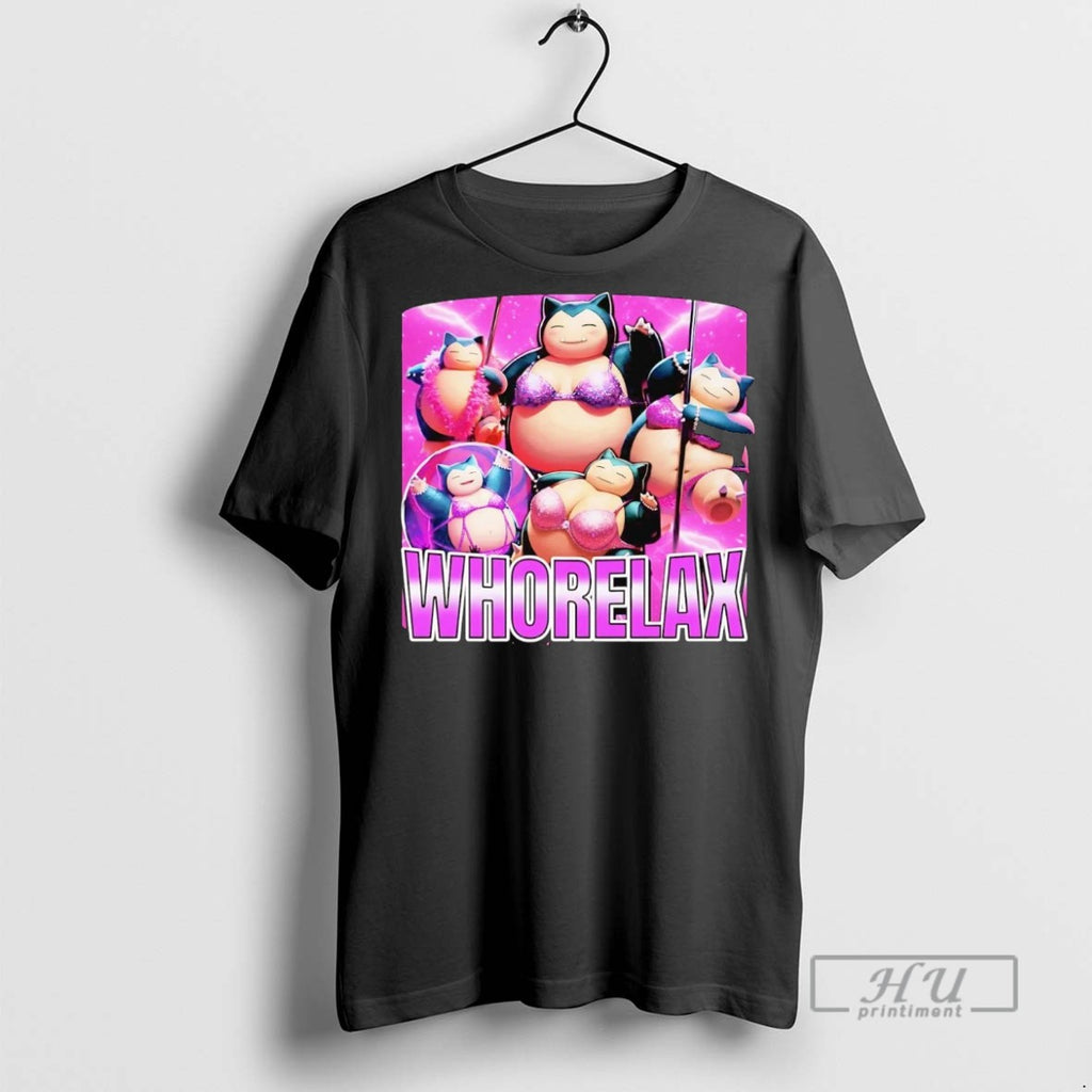 Officials Trending Whorelax Snorlax Bikini Graphic Tee Shirt Sweatshirt Hoodies