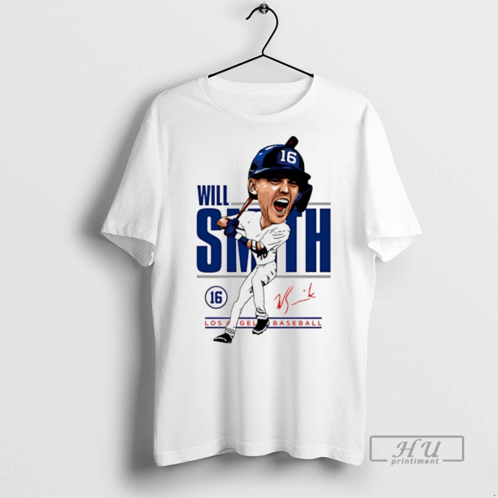 Officials Trending Will Smith Los Angeles Dodgers Caricature 2025 T Shirt