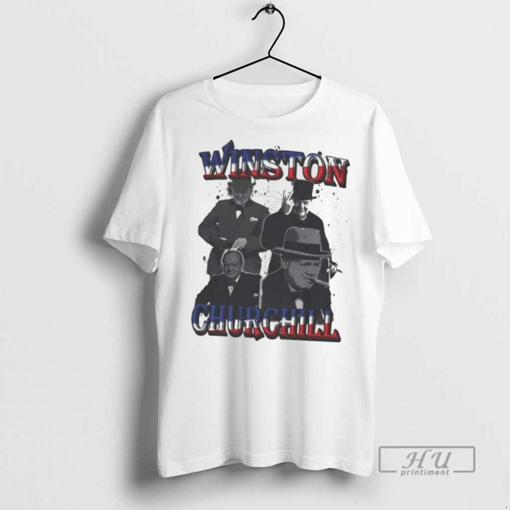 Officials Trending Winston Churchill Portrait T Shirt