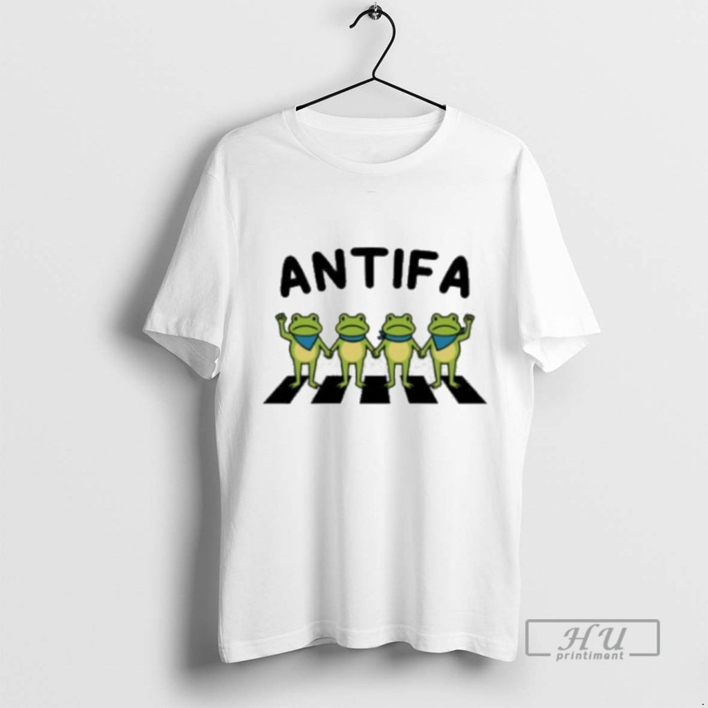Officials Trending Antifa Portland Frog Abolish Ice Anti Fascism T Shirt Sweatshirt Hoodies