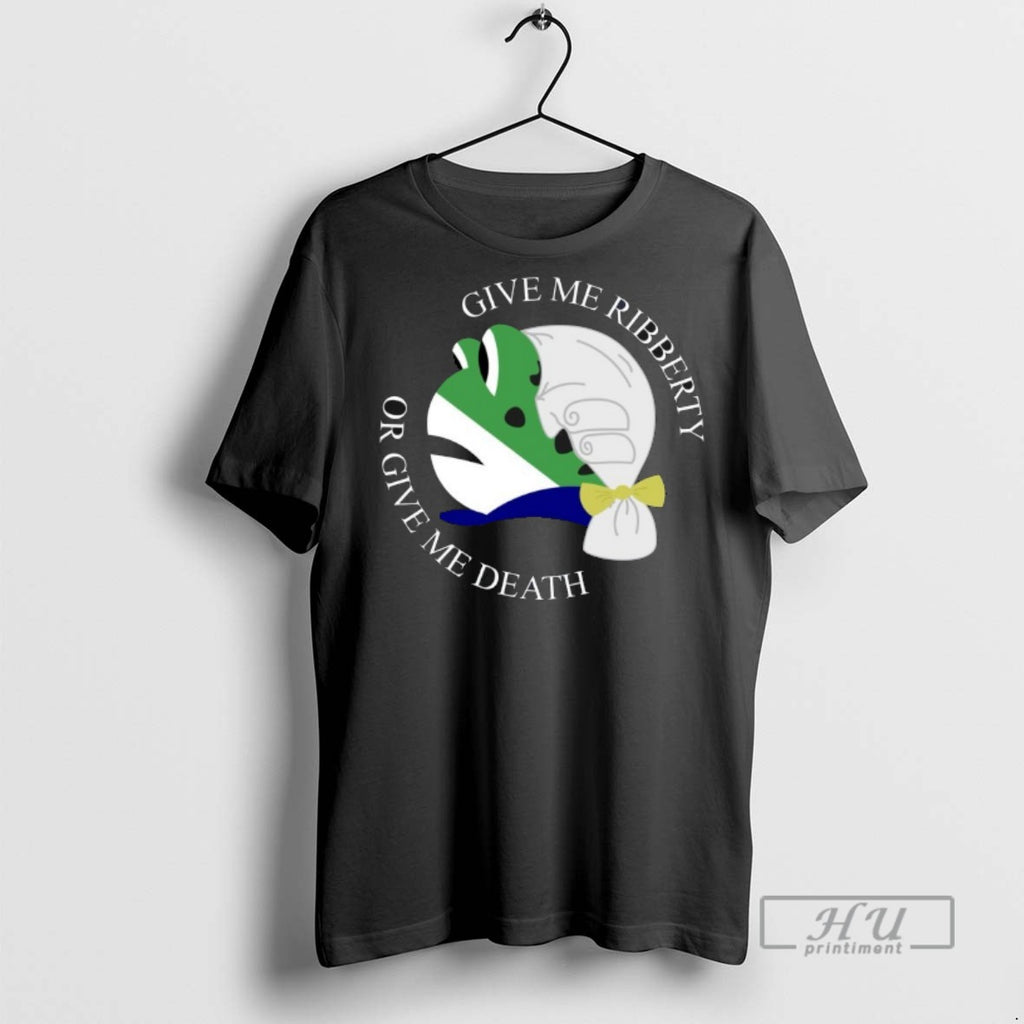 Officials Trending Portland Frog Give Me Ribberty Or Give Me Death T Shirt Sweatshirt Hoodies