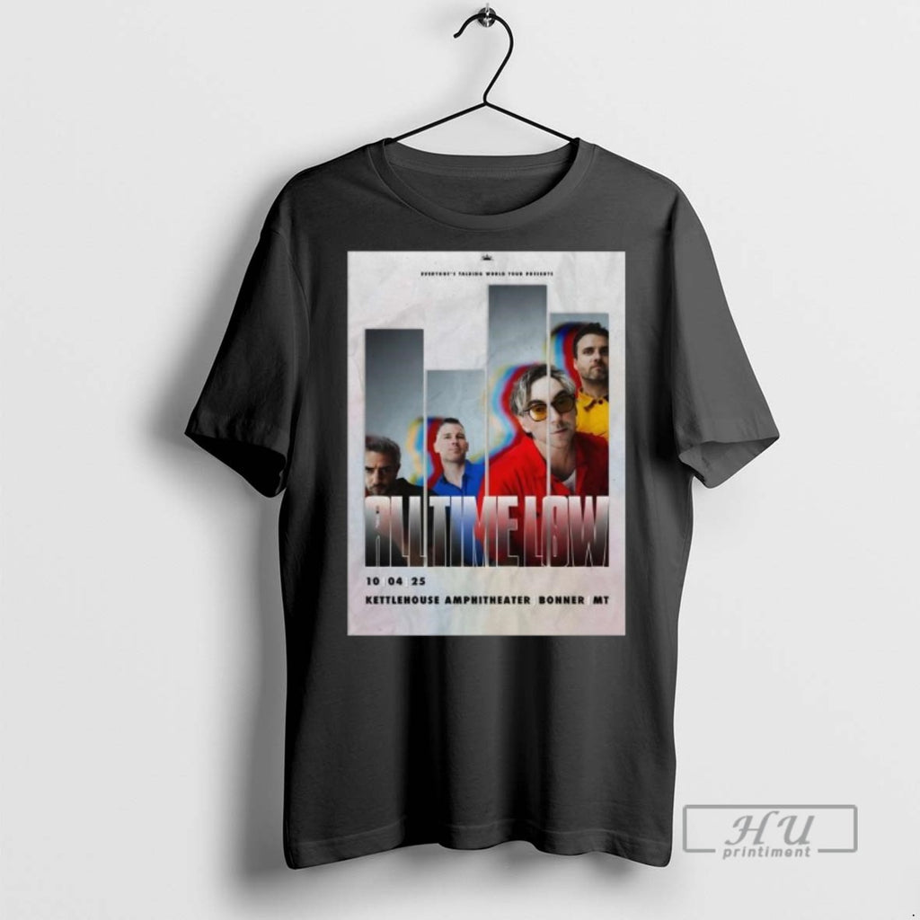 Officials Trendy All Time Low October 4 2025 Kettlehouse Amphitheater Show Long Sleve T Shirts