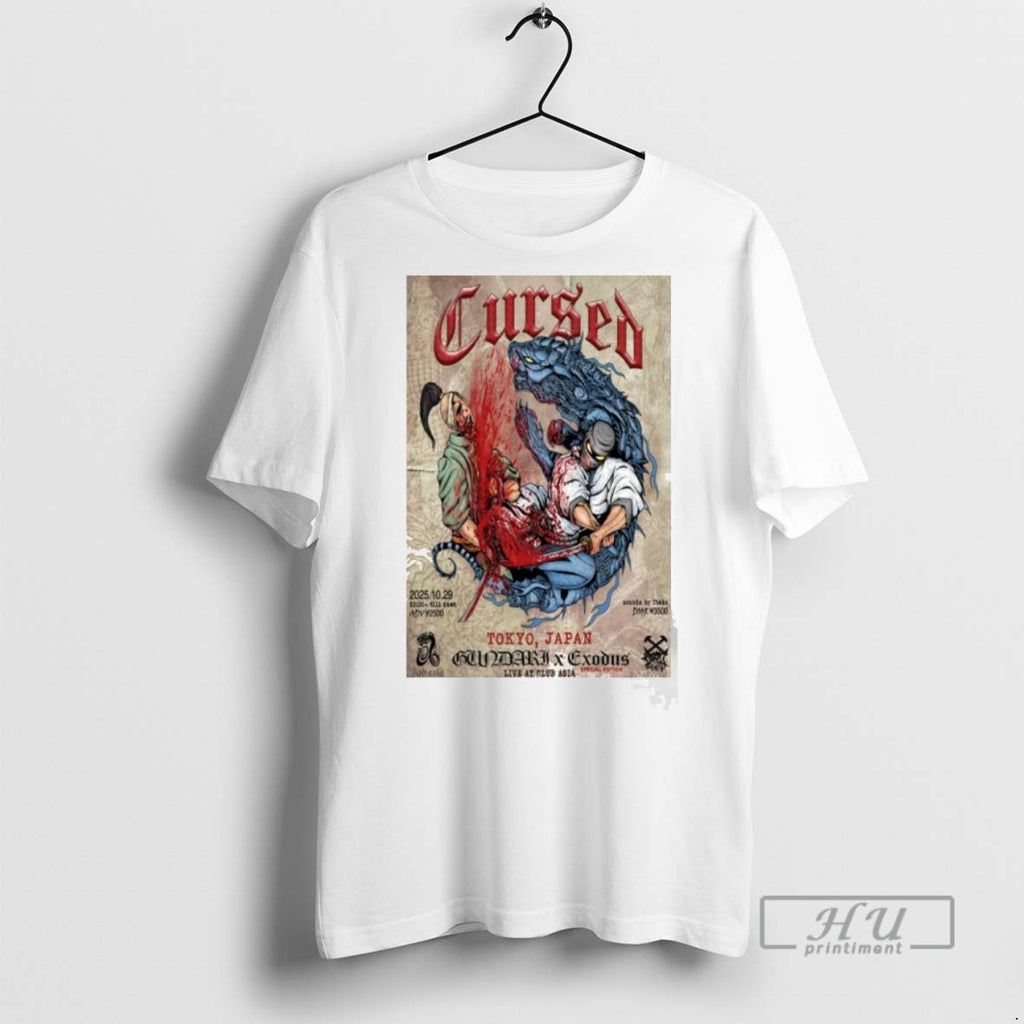 Officials Trendy Cursed Tokyo Japan October 29 2025 Concert T Shirts