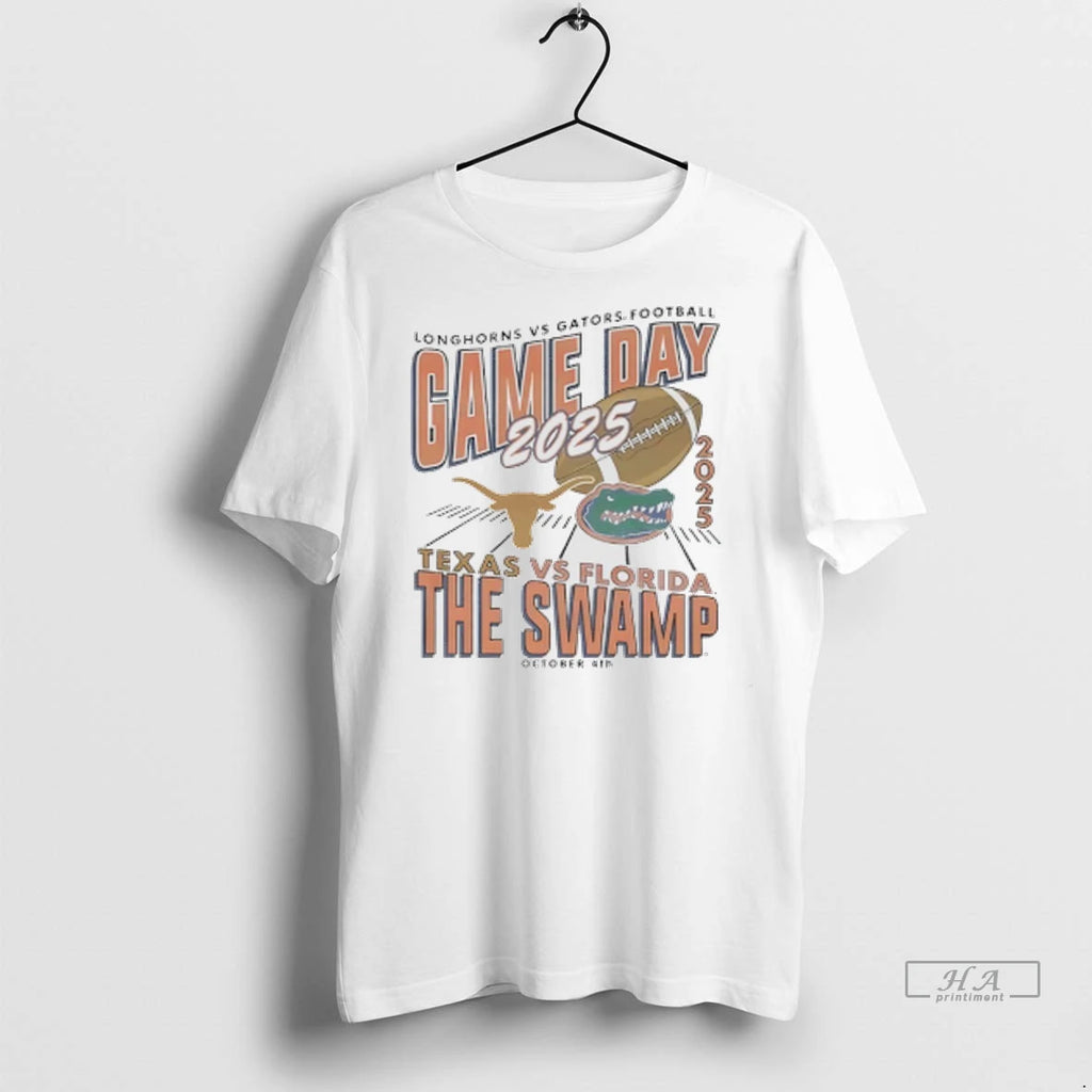 Officials Trendy Florida Gators Vs Texas Longhorns 2025 Game Day The Swamp Shirt Sweater
