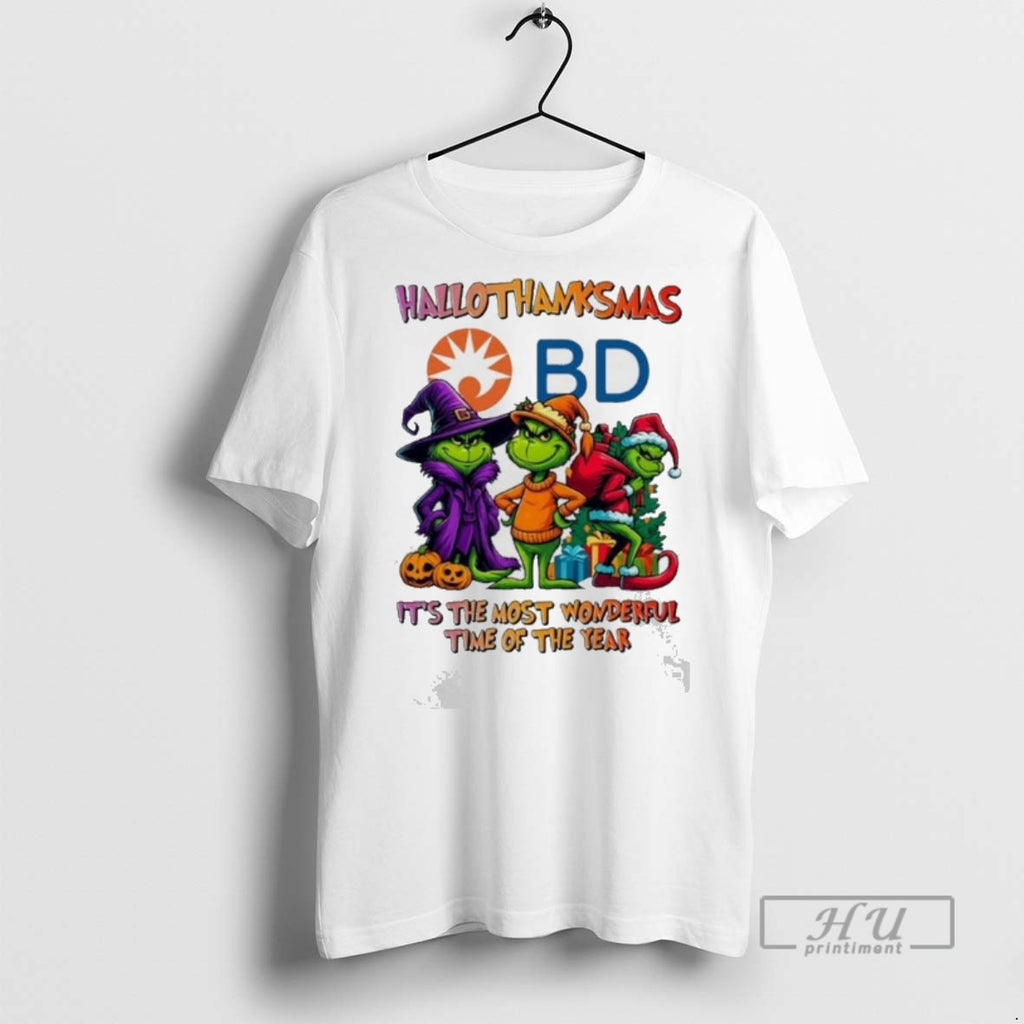 Officials Trendy Grinch X Bd Its The Most Wonderful Time Of The Year Happy Hallothanksmas