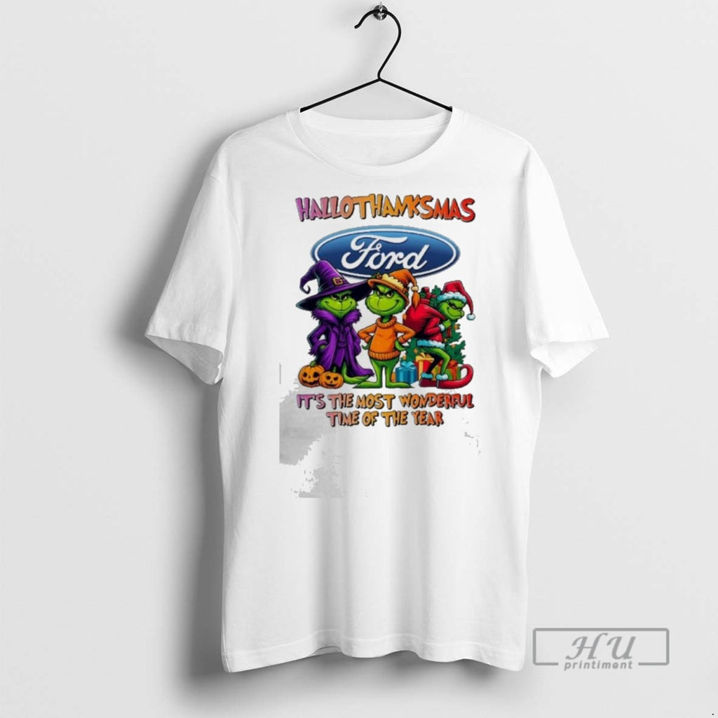 Officials Trendy Grinch X Ford Its The Most Wonderful Time Of The Year Happy Hallothanksmas