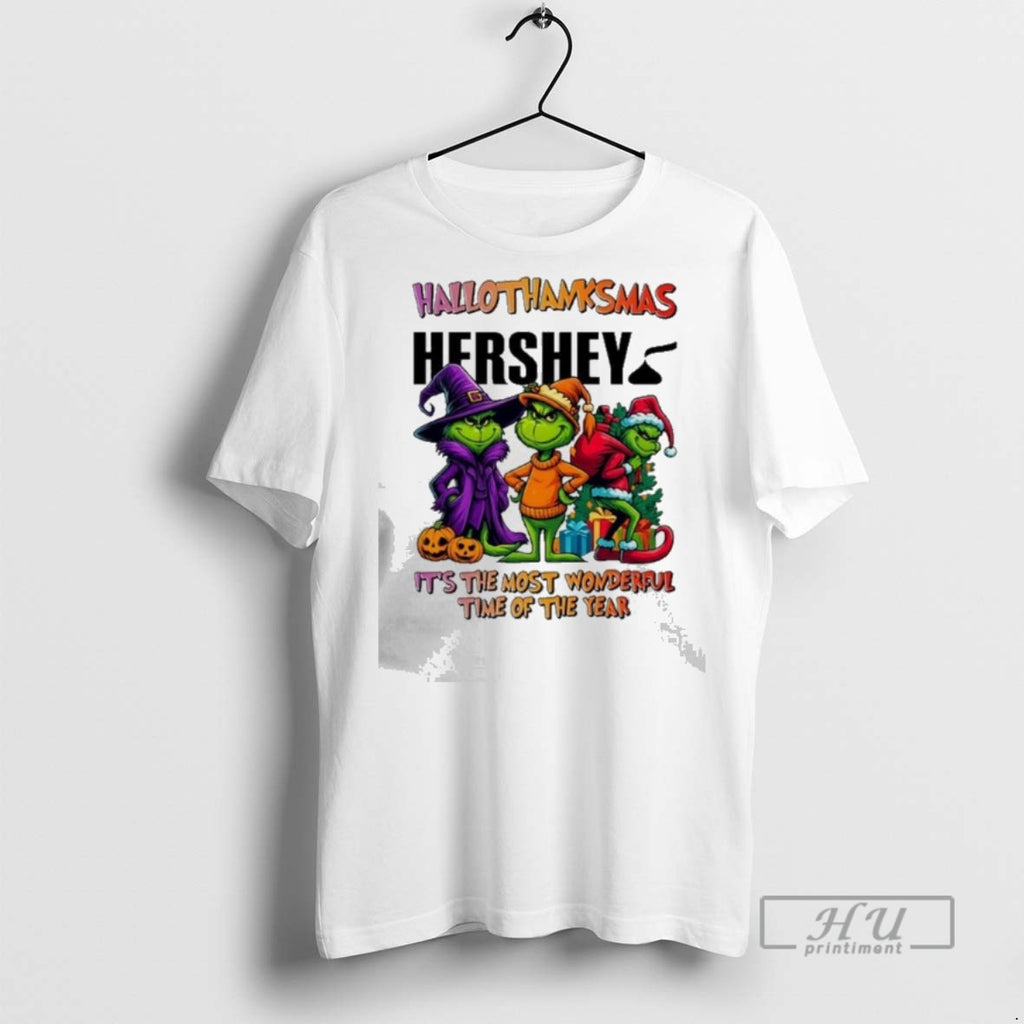 Officials Trendy Grinch X Hershey Its The Most Wonderful Time Of The Year Happy Hallothanksmas