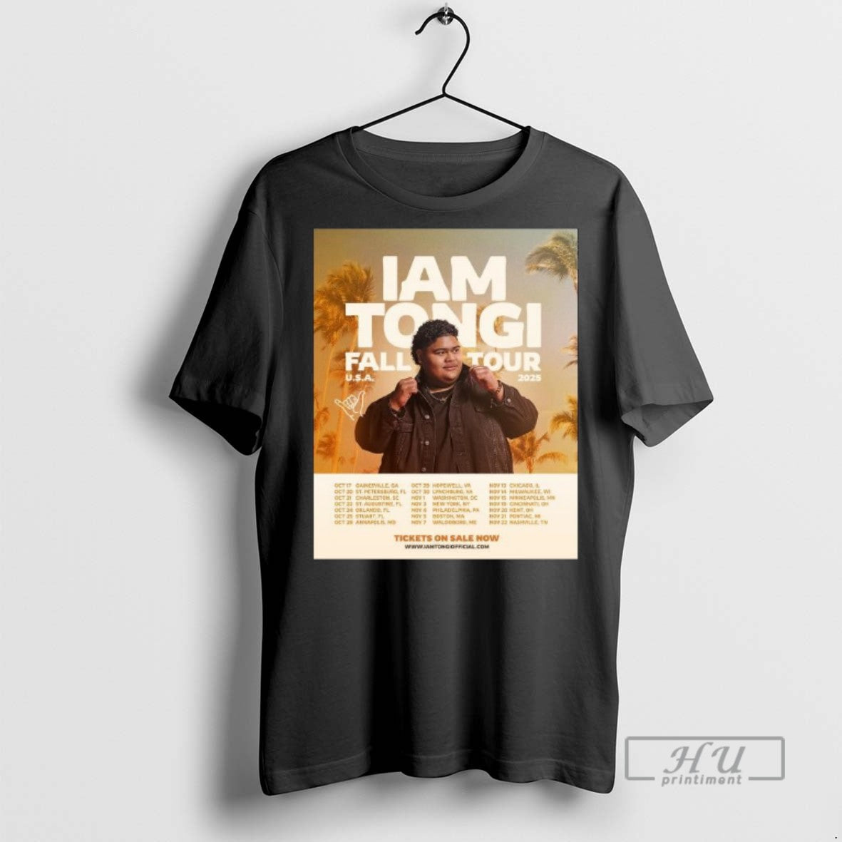 Officials Trendy Iam Tongi Fall Tour Usa 2025 Long Sleve T Shirts
