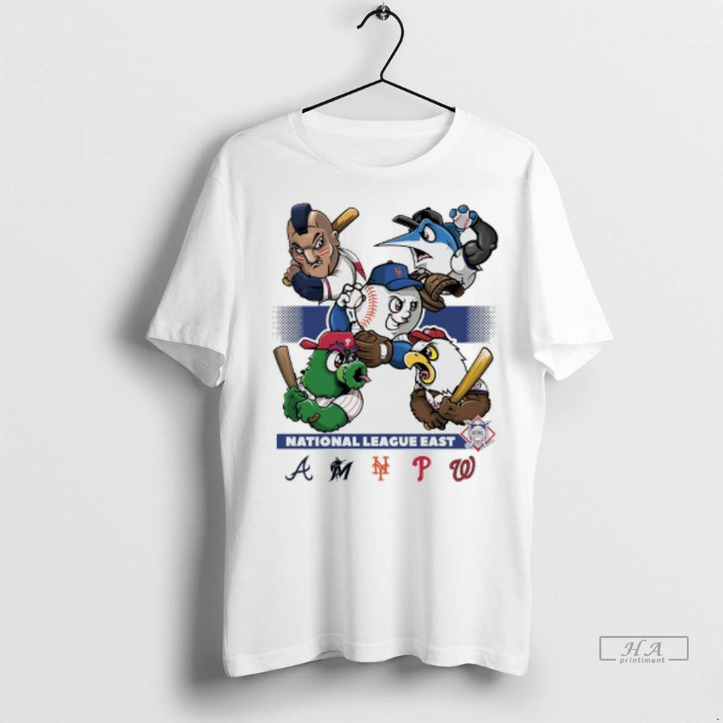 Officials Trendy National League East 2025 Mlb Postseason Mascot Shirt Sweater