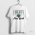 Officials Trendy New York Liberty Wnba 1997 Oatmeal Sky High Fleece Shirt Sweater