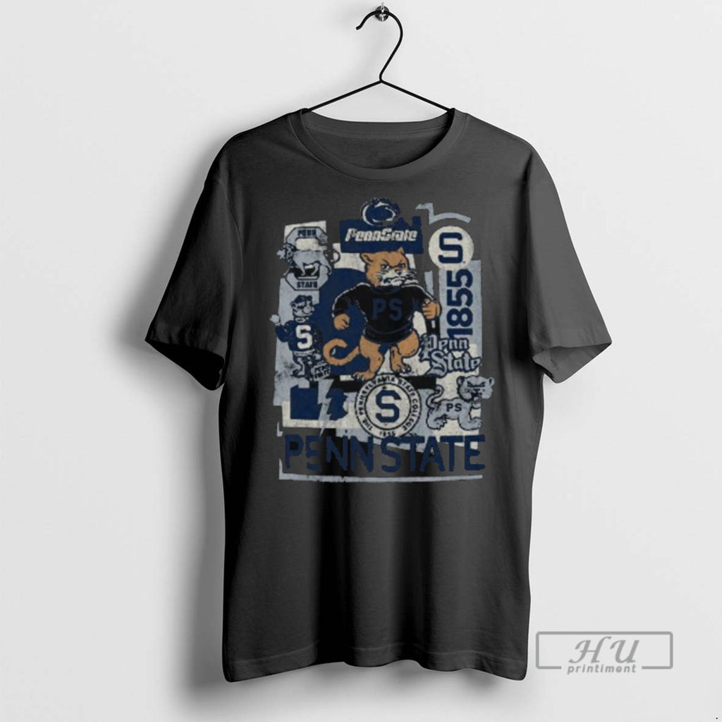 Officials Trendy Penn State Vintage Vault Logo Long Sleve T Shirts