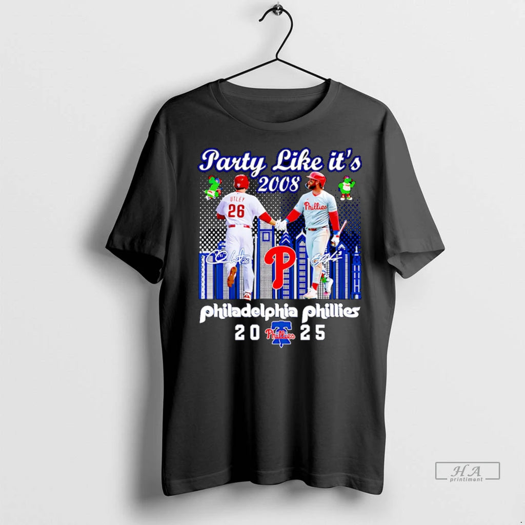 Officials Trendy Utley And Harper Party Like Its 2008 Philadelphia Phillies 2025 Shirt Sweater