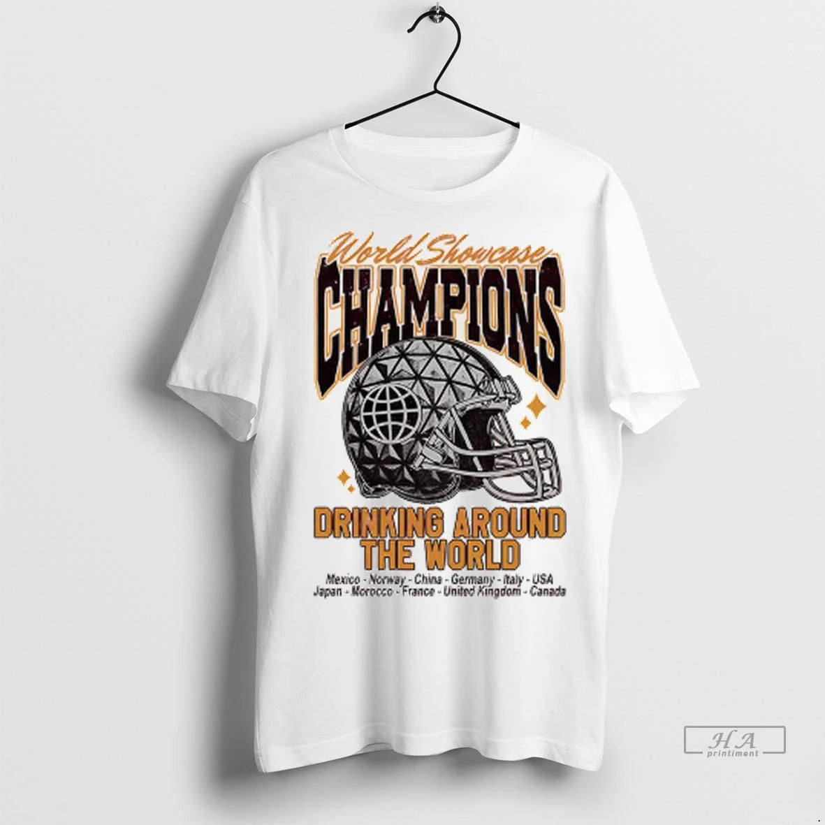 Officials Trendy World Showcase Champions Drinking Around The World Helmet Shirt Sweater
