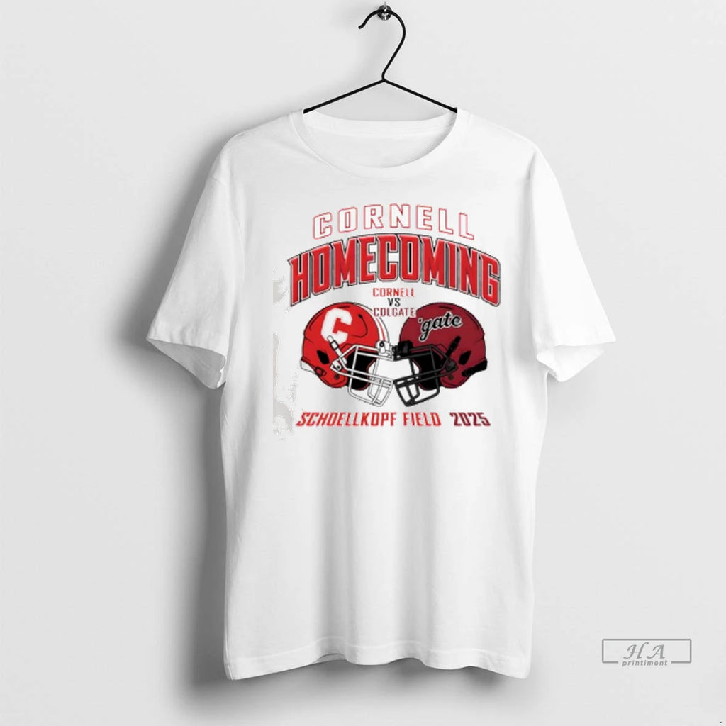 Officials Trendy Cornell Homecoming Cornell Vs Colgate Schoellkopf Field 2025 Game Day T Shirt Fzhccx