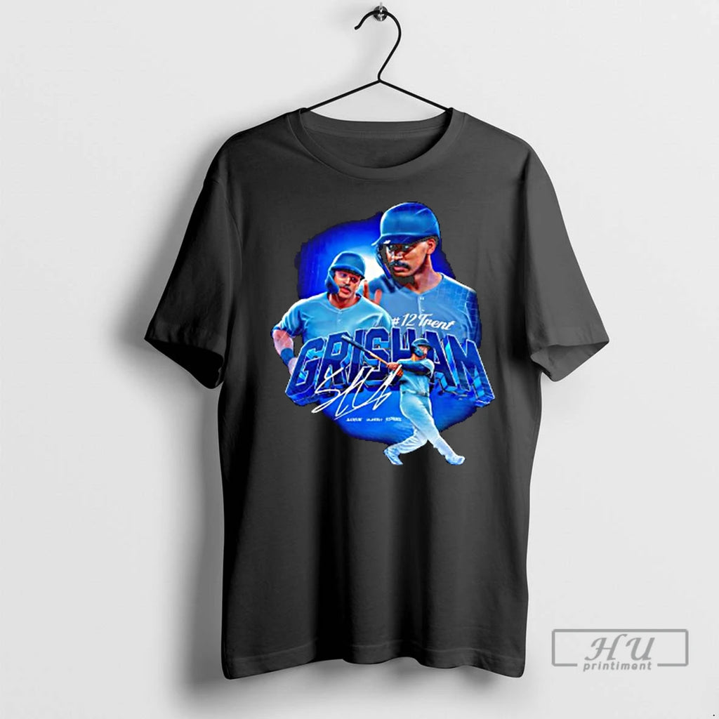 Officials Trent Number 12 Grisham Signature Graphic Ladies T Shirt