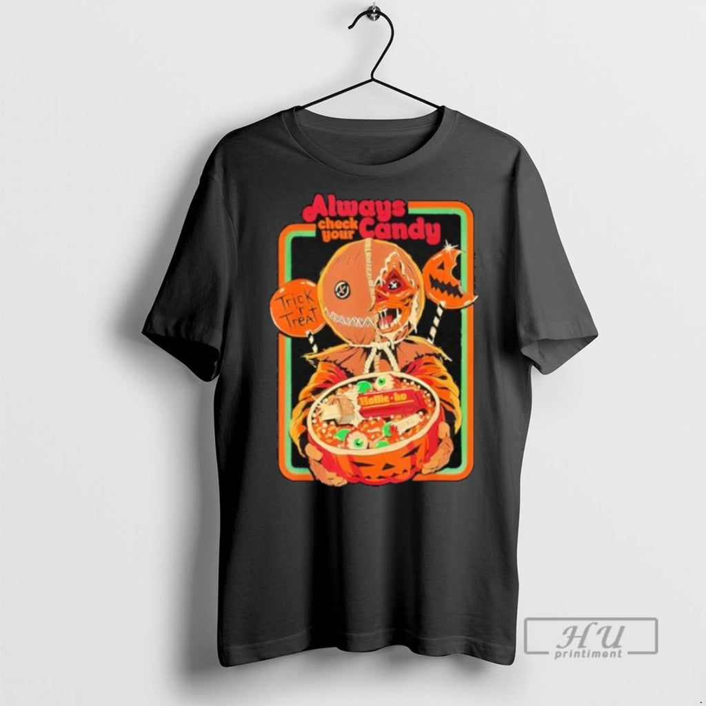 Officials Trick R Treat Always Check Your Candy Halloween T Shirt Sweatshirt Hoodies