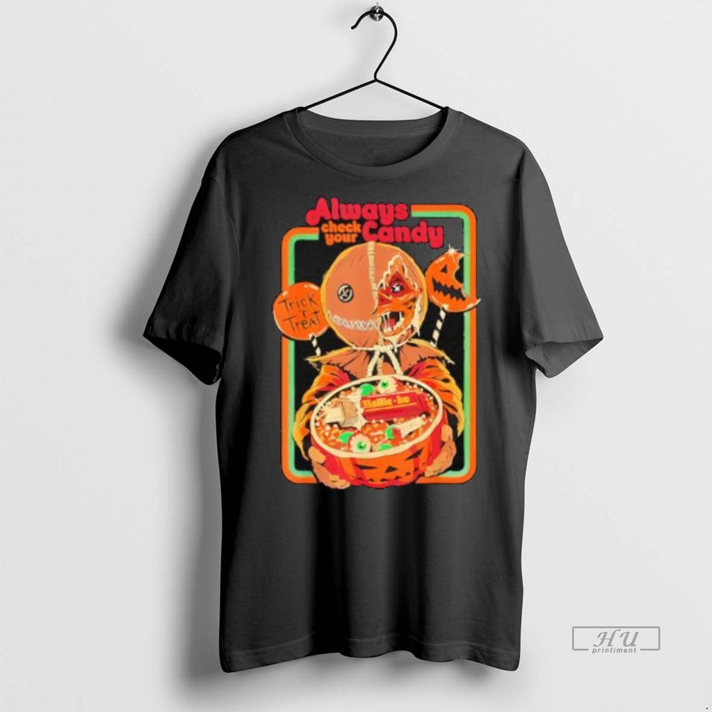 Officials Trick R Treat Always Check Your Candy Halloween Tee Shirt Sweater