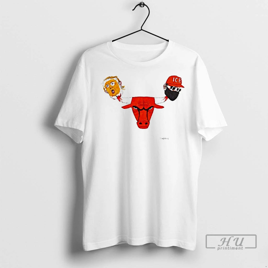 Officials Trump Ice Chicago Bulls Head T Shirt