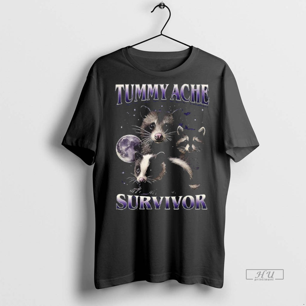 Officials Tummy Ache Survivor Raccoon Possum Animal Shirt Sweater