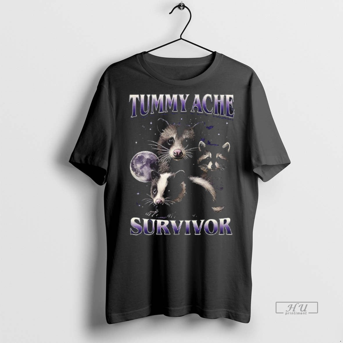 Officials Tummy Ache Survivor Raccoon Possum Animal Shirt Sweater