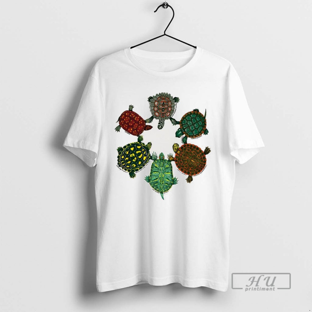 Officials Turtle Arranged In A Circle Graphic T Shirt