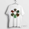 Officials Turtle Arranged In A Circle Graphic T Shirt
